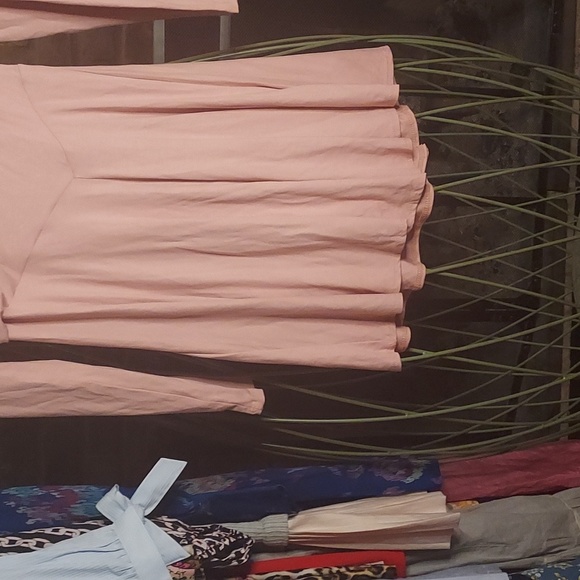 Blush Rose Long Sleeved Dress by FREE PEOPLE BEACH - Picture 2 of 5